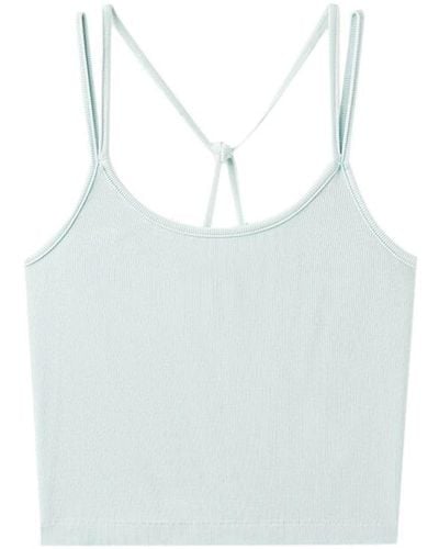 John Elliott Geripptes Top - Blau