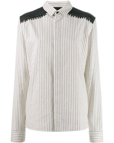 Haider Ackermann Long Sleeve Striped Shirt - White