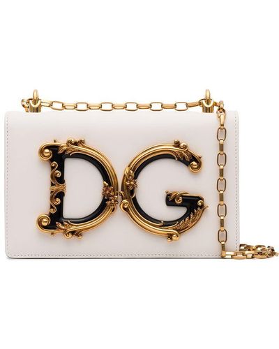 Dolce & Gabbana Sac porté épaule Baroque à logo - Neutre