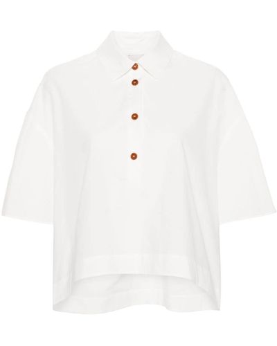 Alysi Hemd mit klassischem Kragen - Weiß