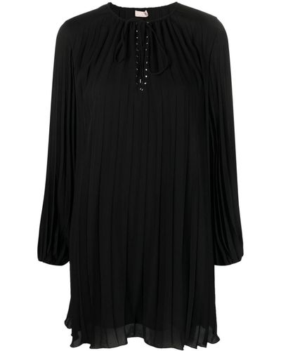 Liu Jo Mini-jurk Met Striksluiting - Zwart
