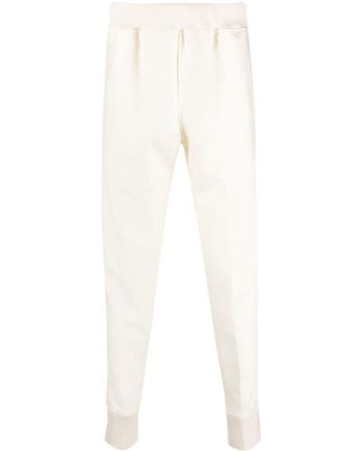 Jil Sander Elasticated-waistband Wool Track Pants - White