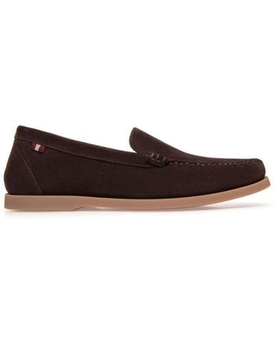 Bally Nelson Suede Loafers - Brown