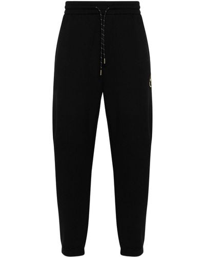 Emporio Armani Logo-patch Jersey Pants - Black