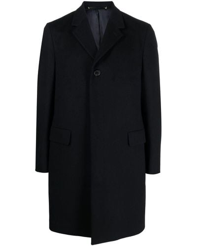 Paul Smith Button-down Single-breasted Coat - Black