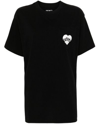 Carhartt Logo-print Cotton T-shirt - Black