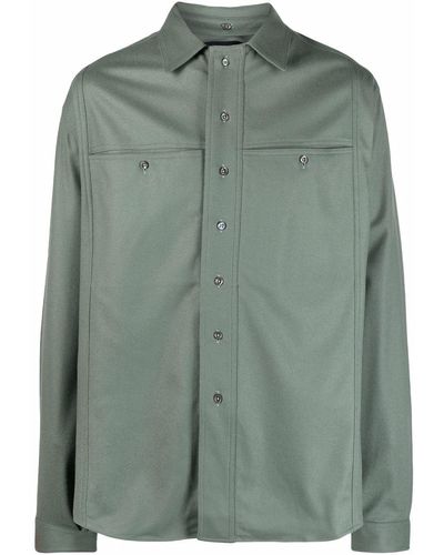 Qasimi Chest-pocket Longsleeved Shirt - Green