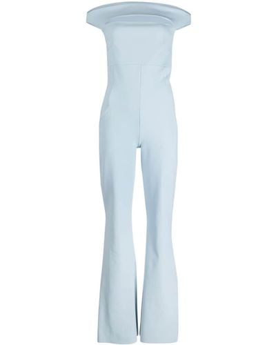 La Petite Robe Di Chiara Boni Off-shoulder Jumpsuit - Blauw