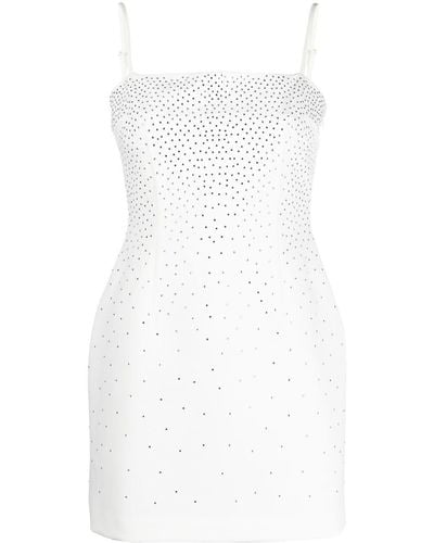 Blumarine Mini-jurk Verfraaid Met Kristallen - Wit