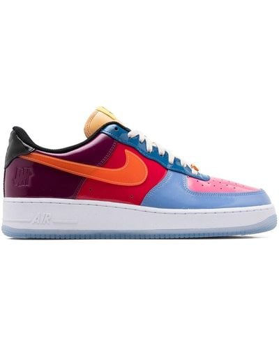Nike X Undefeated Air Force 1 Low "multi Patent" Sneakers - Red
