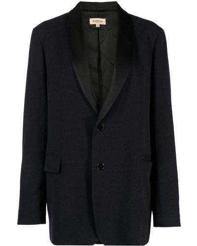 Barena Single-breasted Blazer - Black