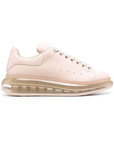 Alexander McQueen Leather Chunky-sole Sneakers - Pink