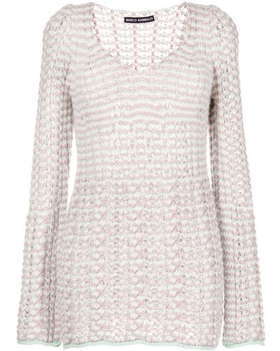 Marco Rambaldi Textured Cable-knit Sweater - Natural