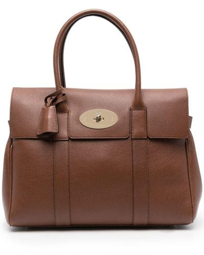 Mulberry Bayswater Leather Handbag Woman - Brown