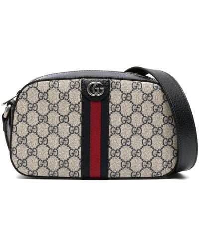 Gucci Ophidia GG Canvas Shoulder Bag - Gray