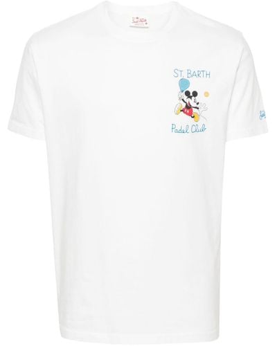 Mc2 Saint Barth X Disney Mickey Mouse-print T-shirt - Weiß