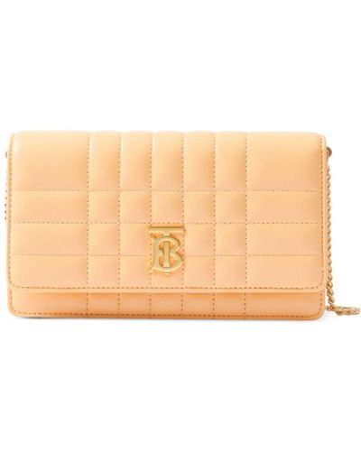 Burberry Lola Quilted Clutch Bag - Orange