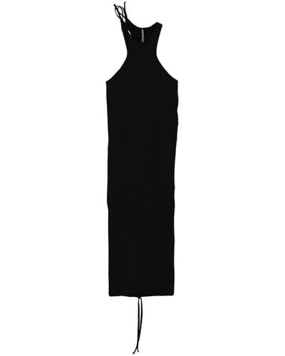 ANDREADAMO Sleeveless Jersey Midi Dress - Black