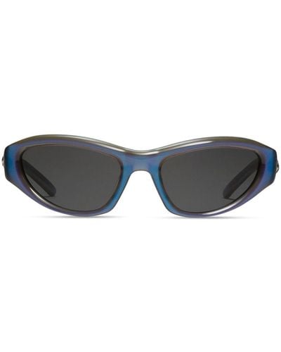 Gentle Monster Sonnenbrille mit Schimmeroptik - Blau