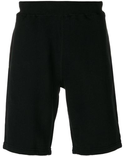 Sunspel Straight leg track shorts - Noir