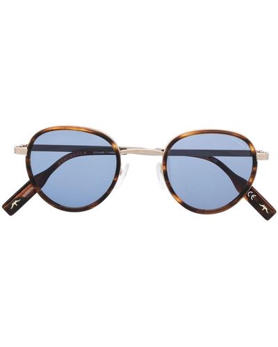 Peninsula Bellagio Round-frame Sunglasses - Blue
