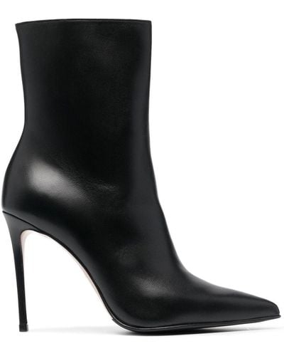 Le Silla 110mm Eva Leather Ankle Boots - Black