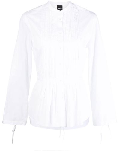 Aspesi Peplum Button-up Shirt - White