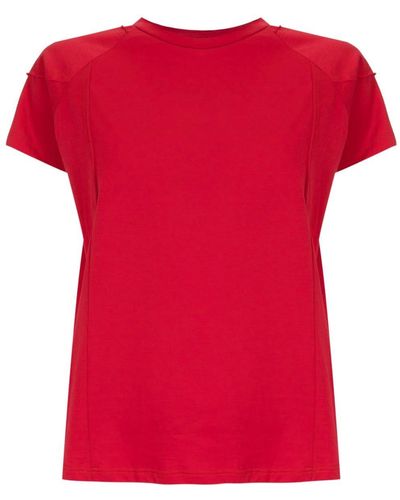 UMA | Raquel Davidowicz Panelled Raglan-sleeve T-shirt - Red