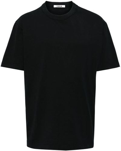 Tekla Plain Organic-cotton T-shirt - Black