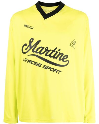 Martine Rose Twisted Football T-shirt - Yellow