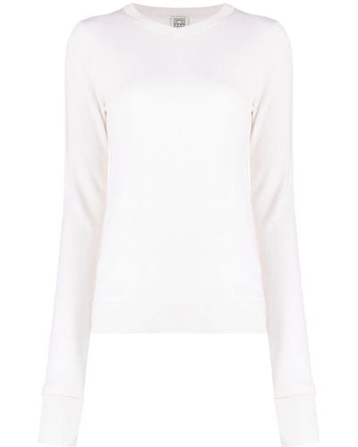 Totême Pullover mit rundem Ausschnitt - Weiß