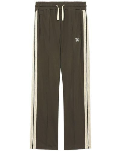 Palm Angels Monogram-embroidered Track Trousers - Green