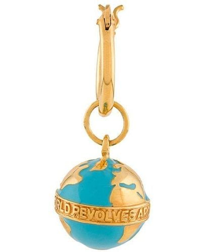 True Rocks Globe Hoop Single Earring - Blue