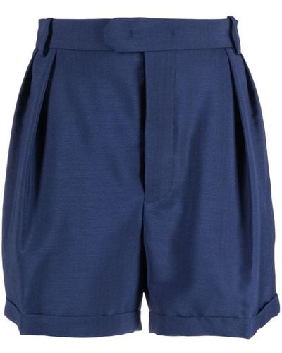 Bally Geplooide Shorts - Blauw