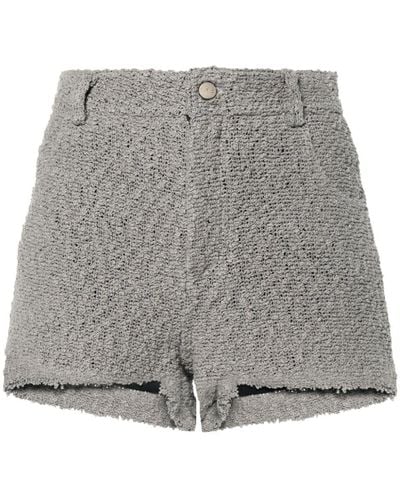 IRO Daphna bouclé mini shorts - Grau