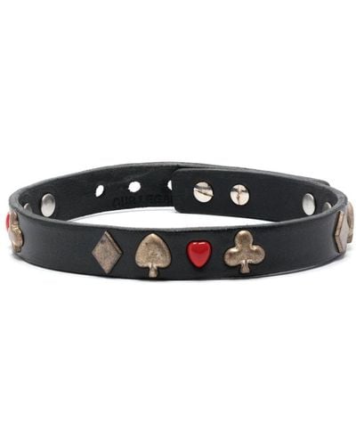 Our Legacy Card Deck Leather Choker - Black