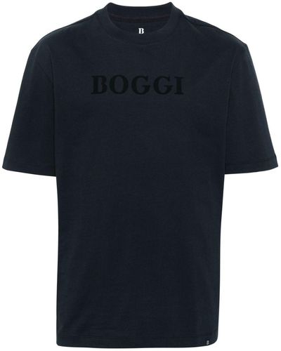 BOGGI T-shirt con logo - Blu
