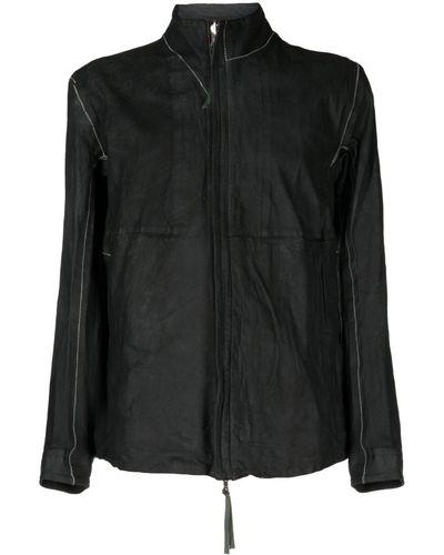 Boris Bidjan Saberi Reversible Leather Jacket - Black
