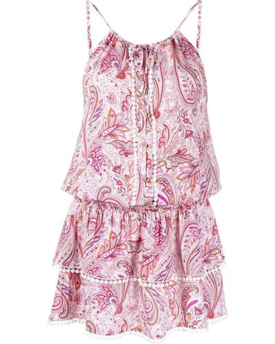 Melissa Odabash Mini-jurk Met Paisley-print - Wit
