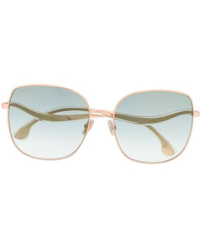 Jimmy Choo Mamies Oversized Frame Sunglasses - Blue