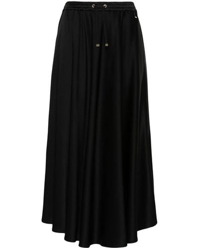 Herno Crepe Midi Skirt - Black