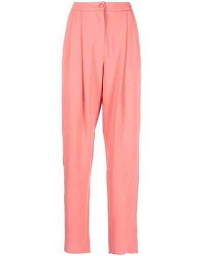 Emporio Armani High-waisted Trousers - Red