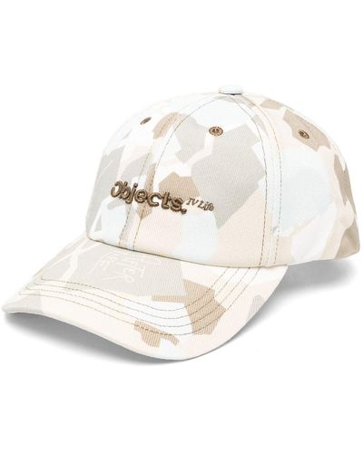 Objects IV Life Embroidered-logo Cap - White