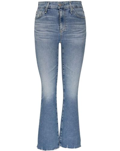 AG Jeans Raw-cut Flared Jeans - Blue
