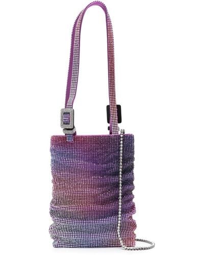 Benedetta Bruzziches Rhinestone-embellished Tote Bag - Purple