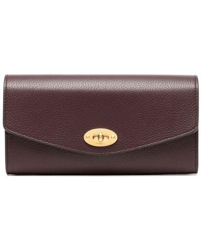 Mulberry Darley Leather Wallet - Purple