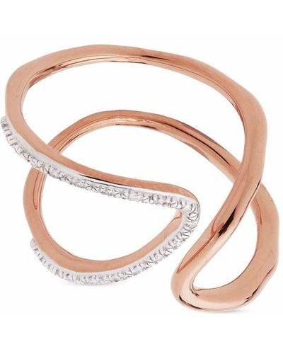 Monica Vinader Riva Open Wrap Ring - Pink