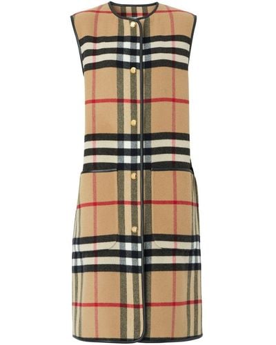Burberry Checked Leather-trim Liner - Multicolor