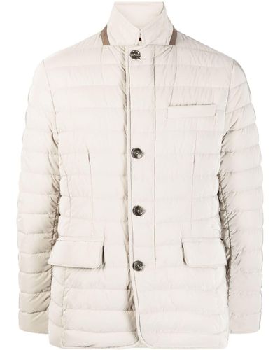 Moorer Quilted Down Jacket - Natural