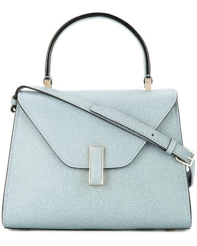 Valextra Iside Small Tote Bag - Blue